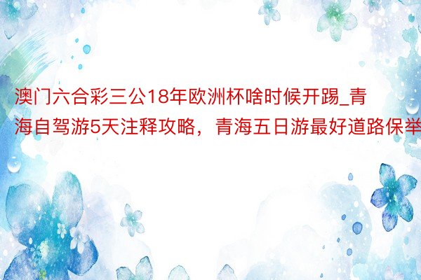 澳门六合彩三公18年欧洲杯啥时候开踢_青海自驾游5天注释攻略，青海五日游最好道路保举